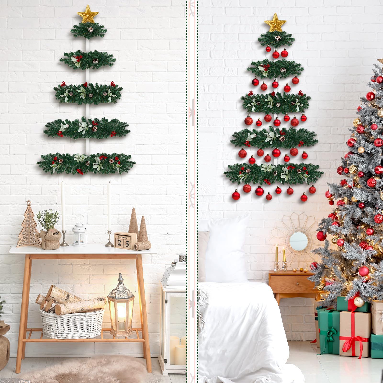 Amazon.com: Cindeer 3.94ft Christmas Tree Wall Decoration